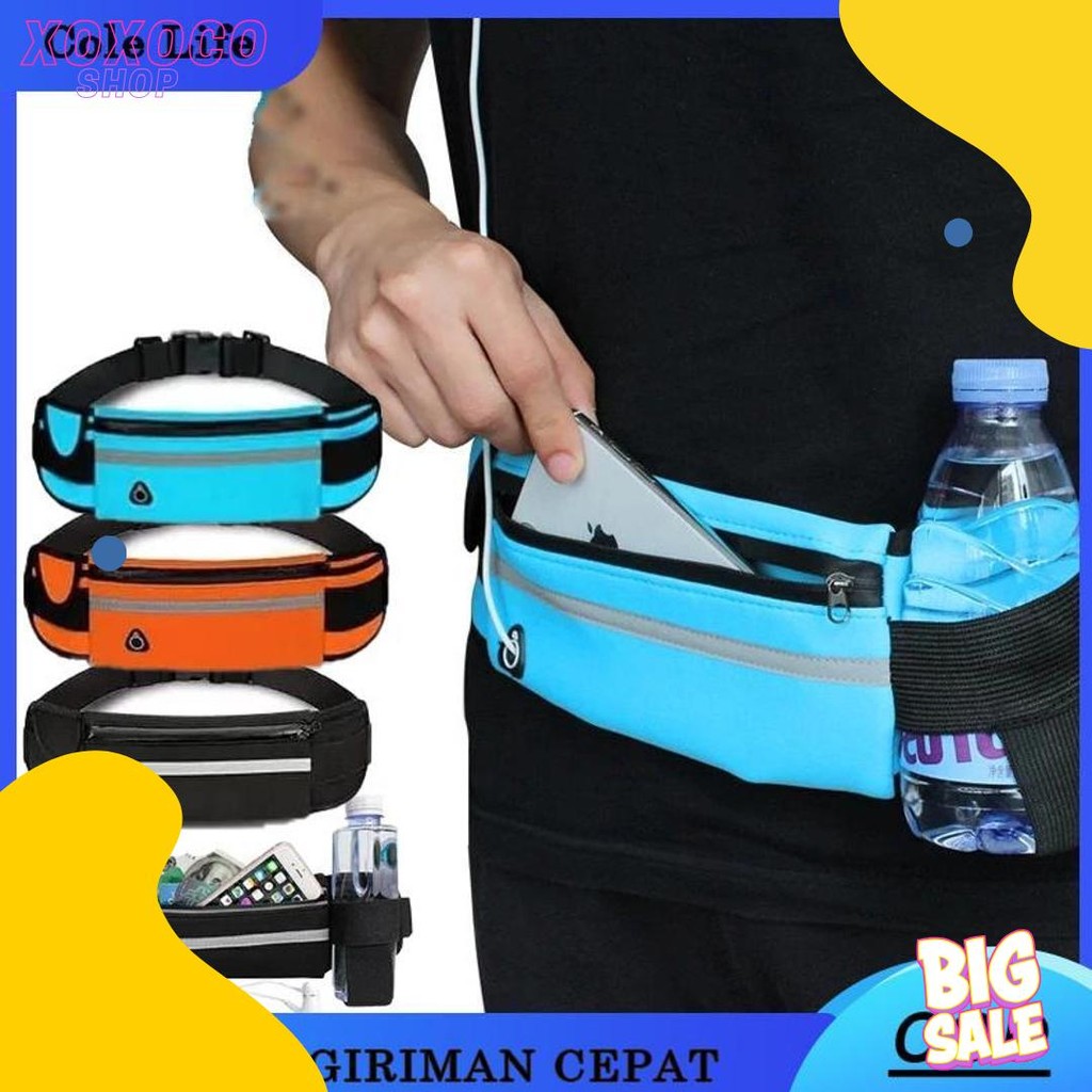 Cusss Serbu Tas Pinggang Olahraga Lari / Running Belt/Tas Pinggang Hp Olahraga Lari Jogging Sepeda