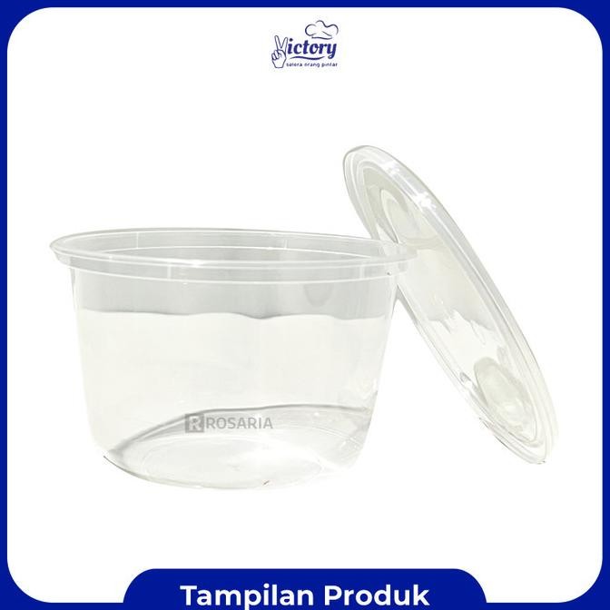 Thinwall Roundbowl 500 Ml Victory Mangkok Bulat Wadah Plastik Bening Food Container Trending
