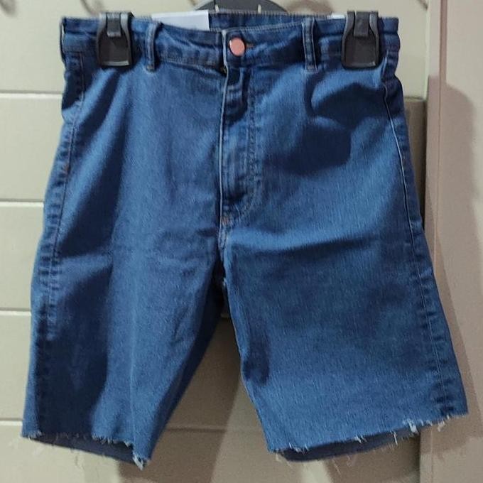 PROMO DISKON - Celana pendek Bermuda Shorts High Waist Jeans H&M Original SALE READY