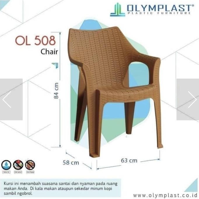 Kursi plastik Olymplast 508