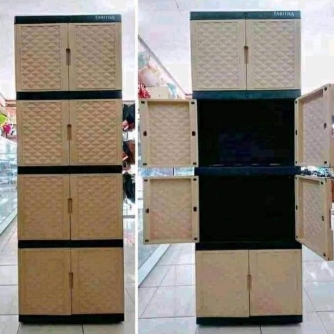 Lemari plastik gunplas 3ss kunci / 4 ss kunci