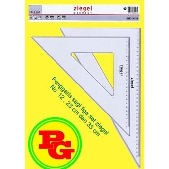 PENGGARIS SEGITIGA ZIEGEL ROTRING / SEGITIGA BESAR NO 12  23CM/33CM