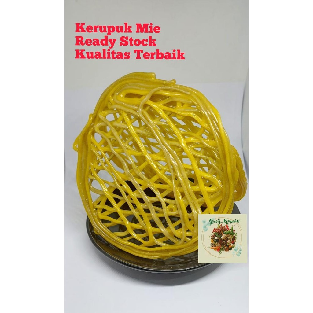 Kerupuk Mie / Kerupuk Mie Kuning Mentah - 1kg
