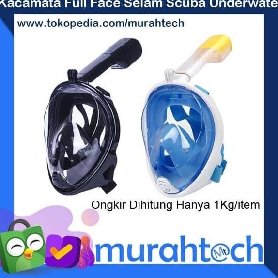 Masker Selam Snorkel Full Face / Snorkeling Full Face / Diving Mask