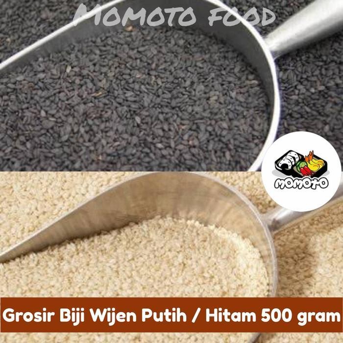 Grosir Biji Wijen Putih Hitam 500 gram Premium Organic Sesame Seeds