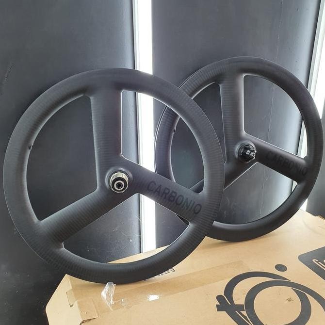 TERBARU wheelset carbon trispoke fnhon
