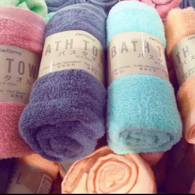 INFORMA - Handuk Mandi Lembut Marshmallow Warna Cerah / Bath Towel