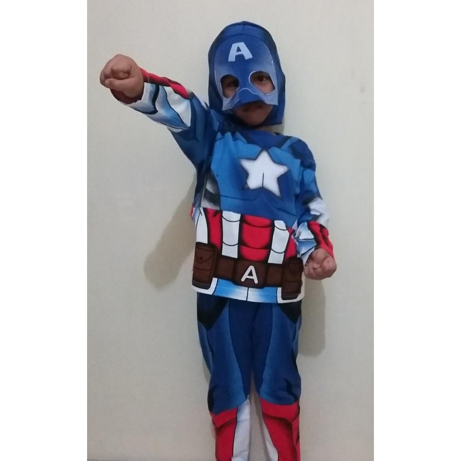 Kostum Captain America/ Baju Anak Captain America