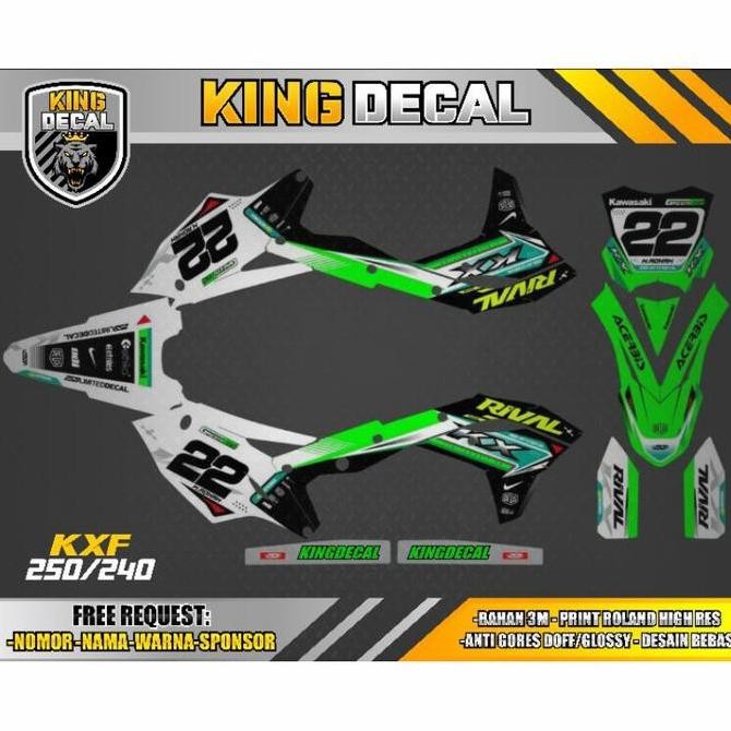 DECAL KX 250 DECAL KXF DECAL KX 450 FULL BODY BEBAS REQUEST NOMOR 3 Original