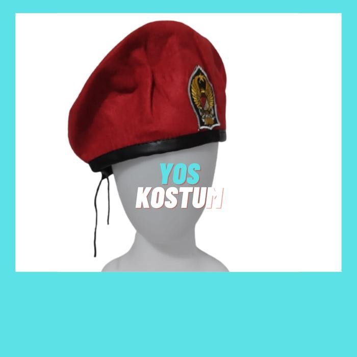 Baju Kopassus Anak Komplit Seragam Profesi Baret Merah Kostum Karnaval