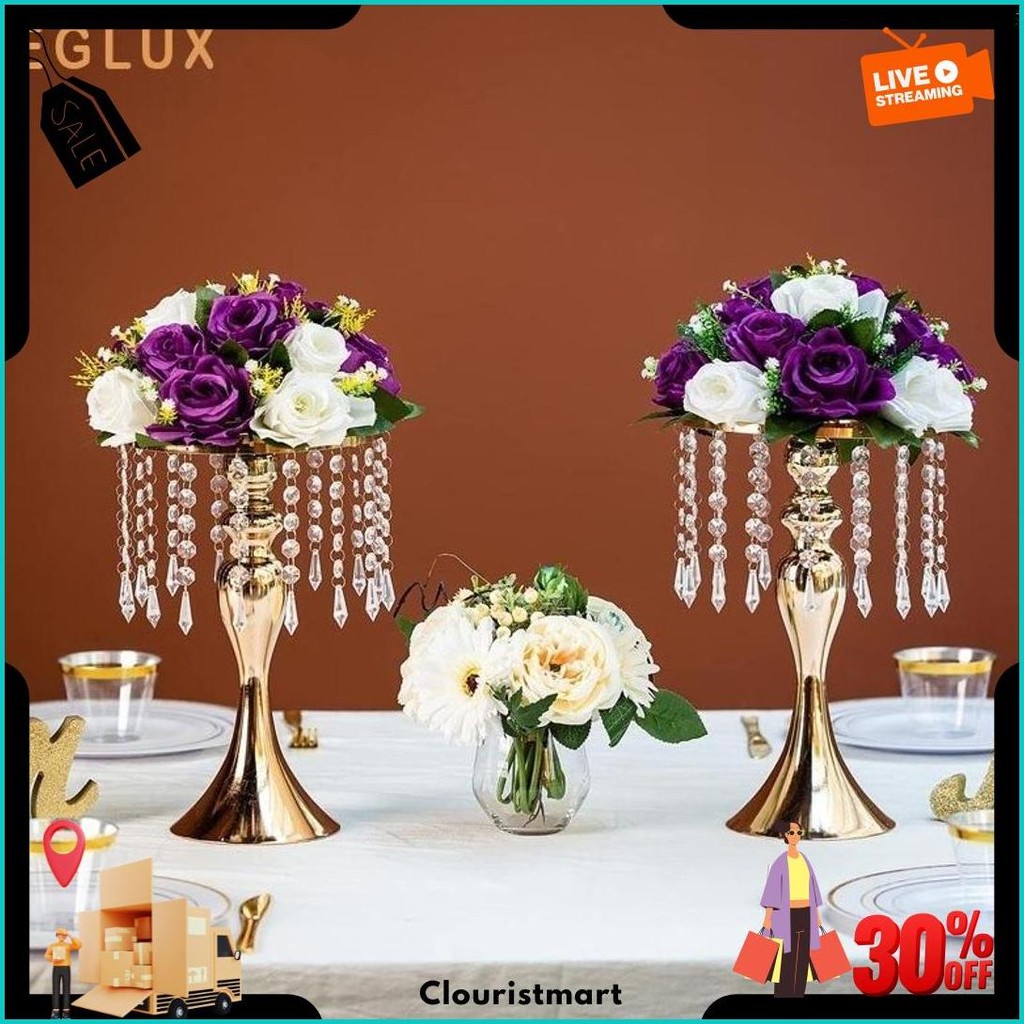 Realy StockVas Bunga Hiasan Dekorasi Ruang Tamu Mewah Pajangan Lemari Kaca Luxurious Wedding Vase De