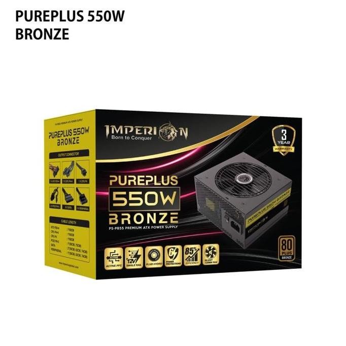 NEW IMPERION PSU PUREPLUS 550 W BRONZE/IMPERION POWER SUPPLY PURE PLUS 550