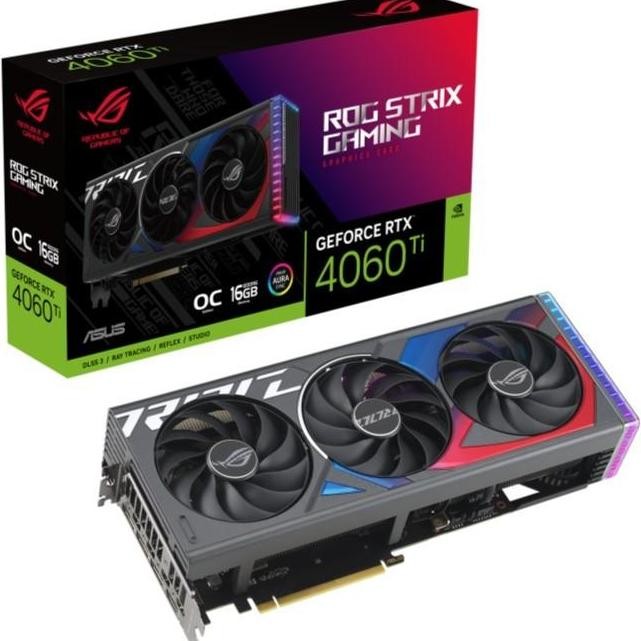 NEW ASUS ROG STRIX RTX 4060 Ti 16GB OC GDDR6 4060Ti 16G 128BIT VGA NVIDIA