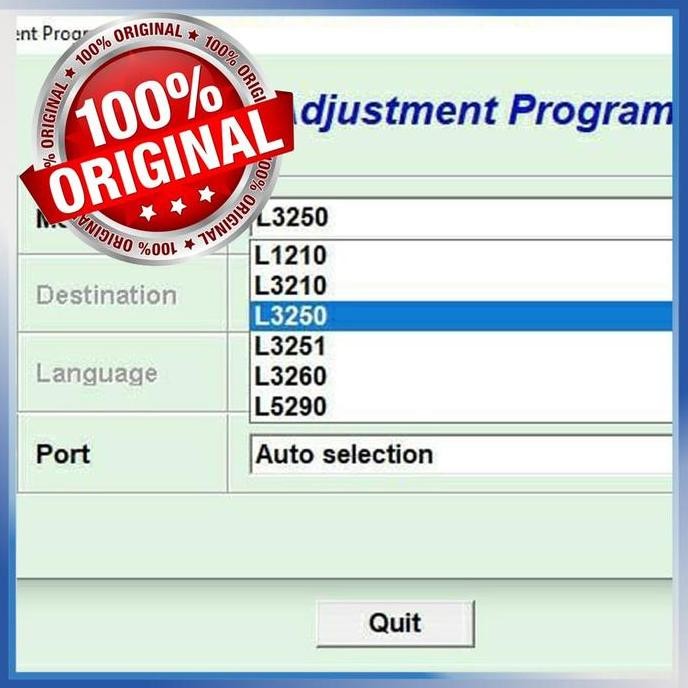 DF278>> Resetter / Reseter / Reset Printer Epson L1210, L3210, L3250, L5290