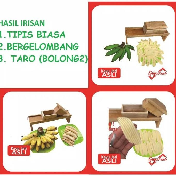 Pengiris Bawang Merah Kayu Jati Asli 100%