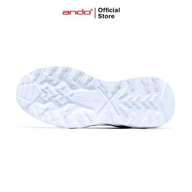 Ando Official Sepatu Sneakers M-Sport Pria Dewasa - Hitam/Putih