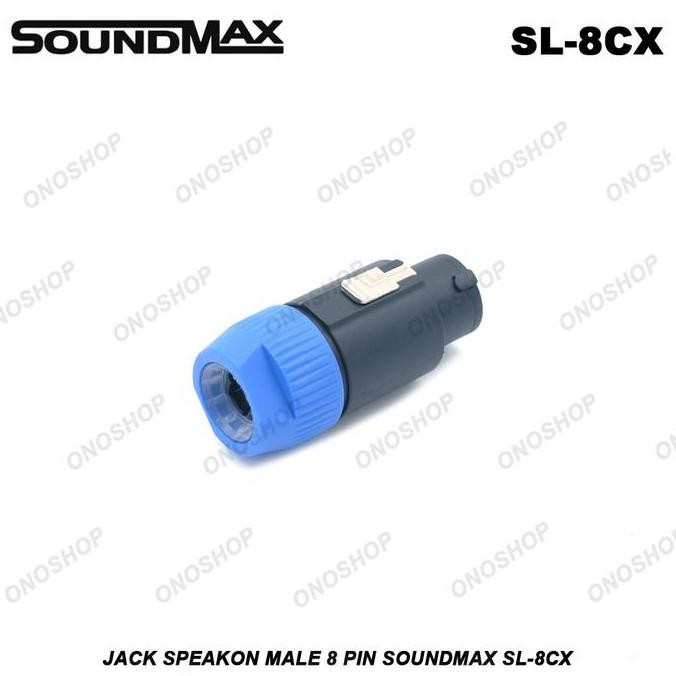 Jack Speakon Male 8 Pin Jack Spicon Soundmax SL-8CX