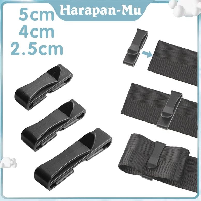 UGNDA Penjepit Tali Tas 100pcs Webbing Kepper Klip Tali Tas Sisipan Tali Webbing Tactical Bag Strap 