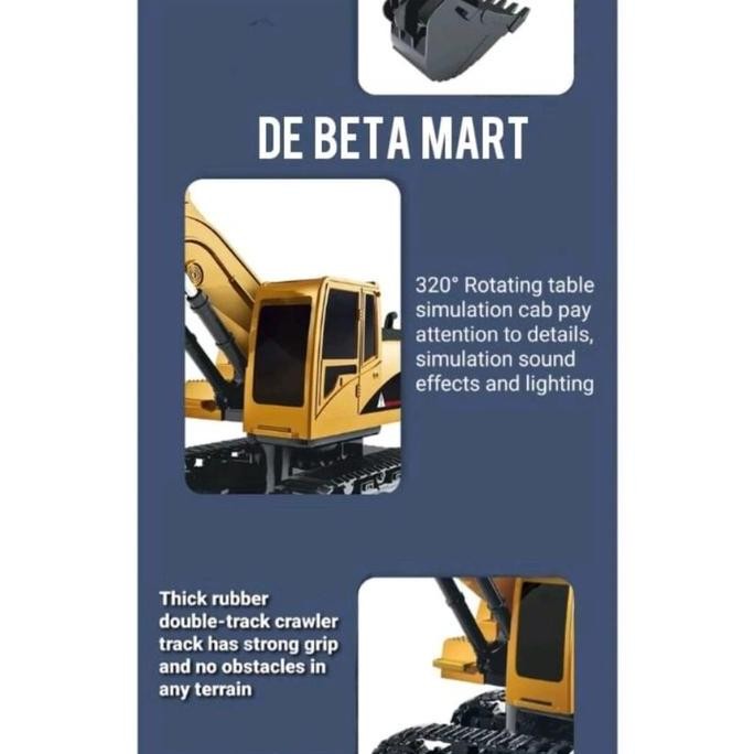 Remote Control Excavator Beko - Mainan Remote Control Excavator Truk