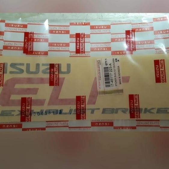 Stiker Kabin ISUZU ELF EXHAUST BRAKE DISKON