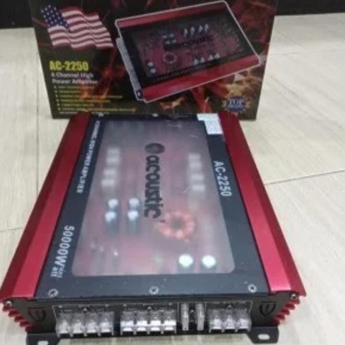 Power Amplifier Acoustic Ac-2250 Mosfet 4Chanel Original