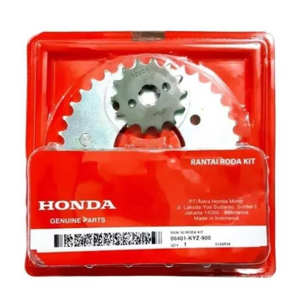 GEAR SET GIRSET  KYZ GEAR + RANTAI HONDA SUPRA X 125 HELM IN KYZ