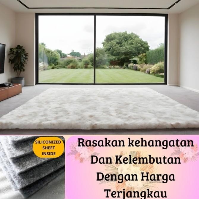 Karpet Bulu Rasfur Ukuran 160X100X3.5Cm Lp