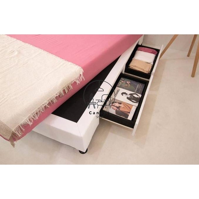 Dipan Kasur Ranjang Tempat Tidur Minimalis Divan Sandaran Laci Gratis Ongkir Bandung Cimahi