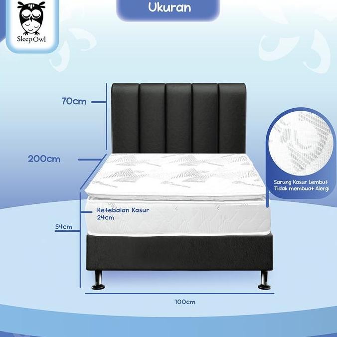 ranjang minimalis 100x200 oscar