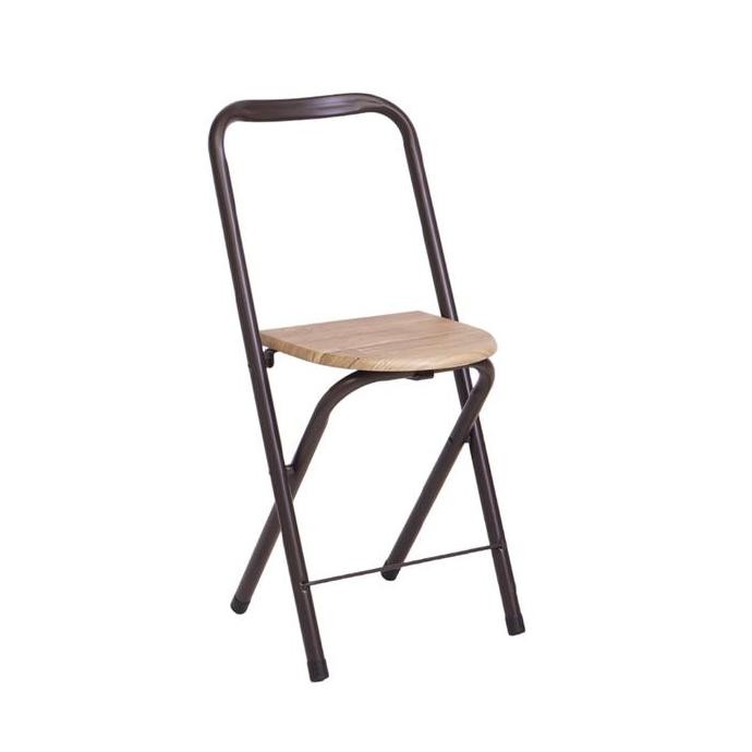 SELMA LAZIO SET MEJA MAKAN LIPAT 2 KURSI - COKELAT