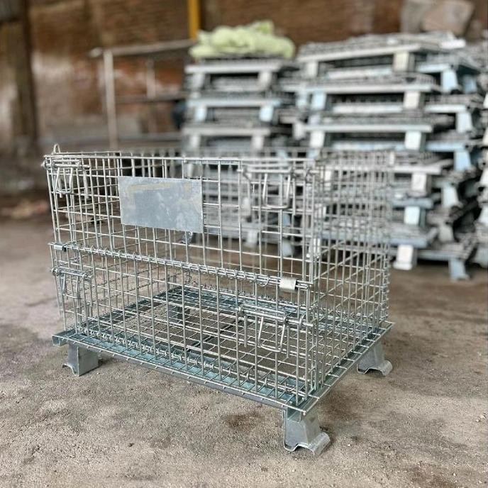 Pallet Mesh / Keranjang Besi Lipat / Troli besi / Trolley besi Kuat
