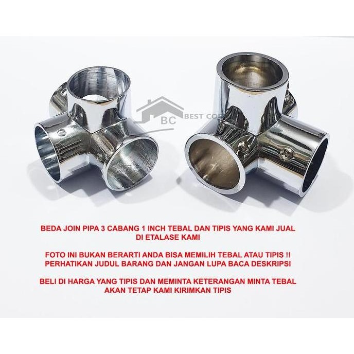 Join Pipa / Sambungan Pipa 4 Cabang 1 Inch TIPIS