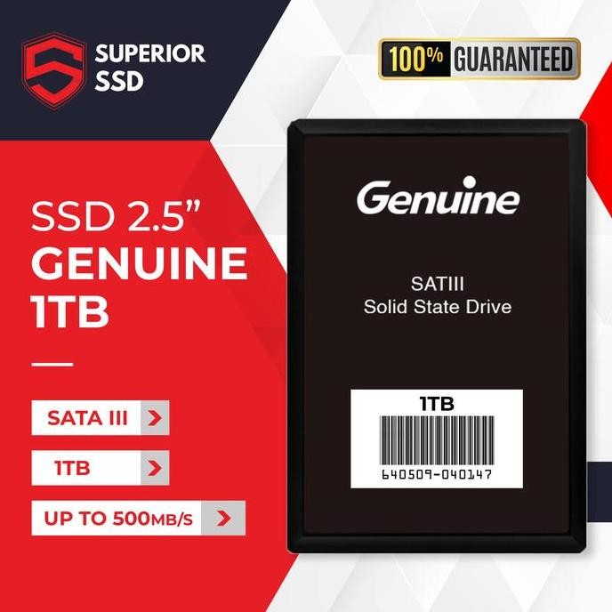 Genuine Ssd 1 Tb Sata Iii 2.5" - Garansi 3 Tahun