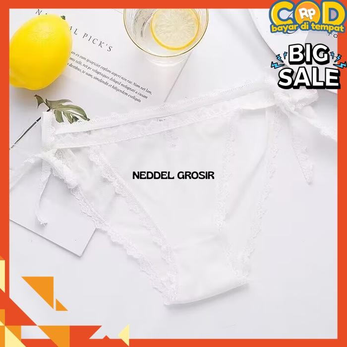 CELANA DALAM WANITA  TRANSPARAN G STRING TALI SAMPING  BY NEDDEL GROSIR
