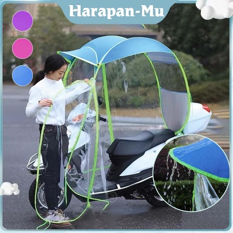 UGNDA Kanopi Motor Anti Hujan / Tenda Motor Anti Hujan Panas / Payung Motor Anti Hujan Dan Panas
