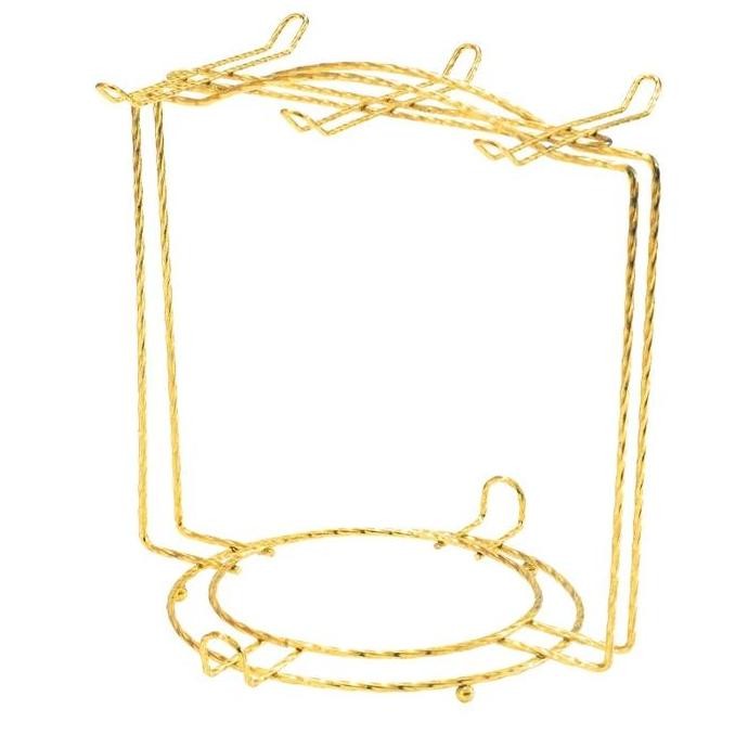 Rak Mug Gantung Dudukan Cangkir Warna Gold Rak Cangkir Kaca Stainless Steel Tahan Karat