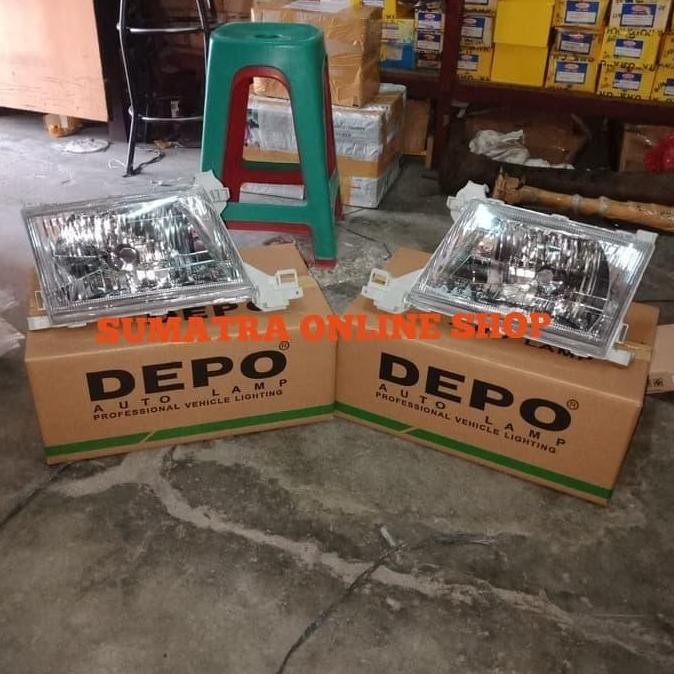 NEW Lampu besar/lampu depan kijang kapsul 2000-2002 kanan+kiri (depo asli)