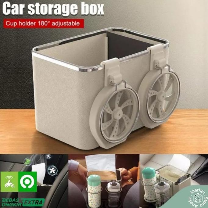 Promo Car Armrest Storage Box Universal COD