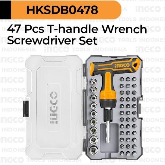 Toolkit bengkel motor INGCO vespa yamaha isi 47 pcs 1 set