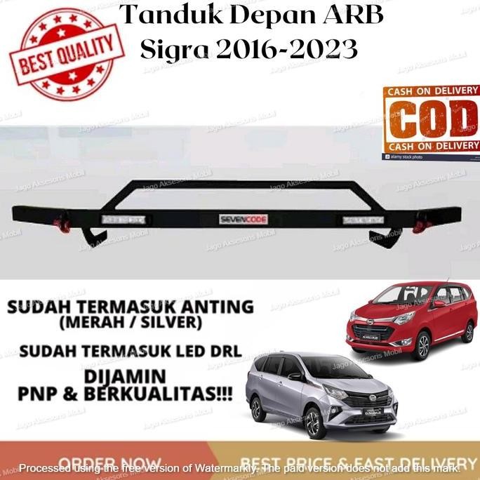 DI140 >> BUMPER BESI DEPAN BELAKANG PELINDUNG BEMPER MOBIL SIGRA 2016-2023