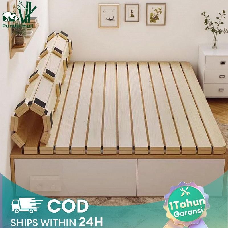 Kasur Tatami Papan Kasur Lipat Kasur Lipat Pallet  Kayu Solid Jati Belanda Tatakan Dipan