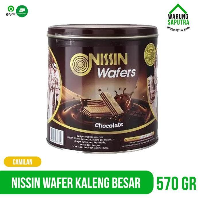 Nissin Wafer Chocolate Kaleng Besar 570g