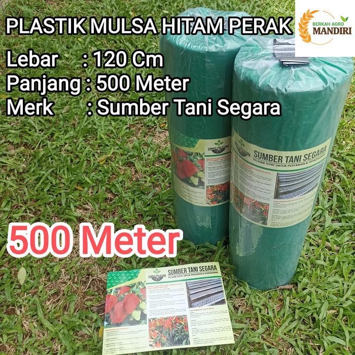 PLASTIK MULSA HITAM PERAK 500 METER MTR