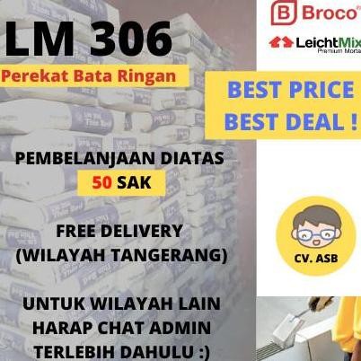 Leichtmix 306 LM 306 Perekat Hebel Mortar Lem bata ringan Semen Instan
