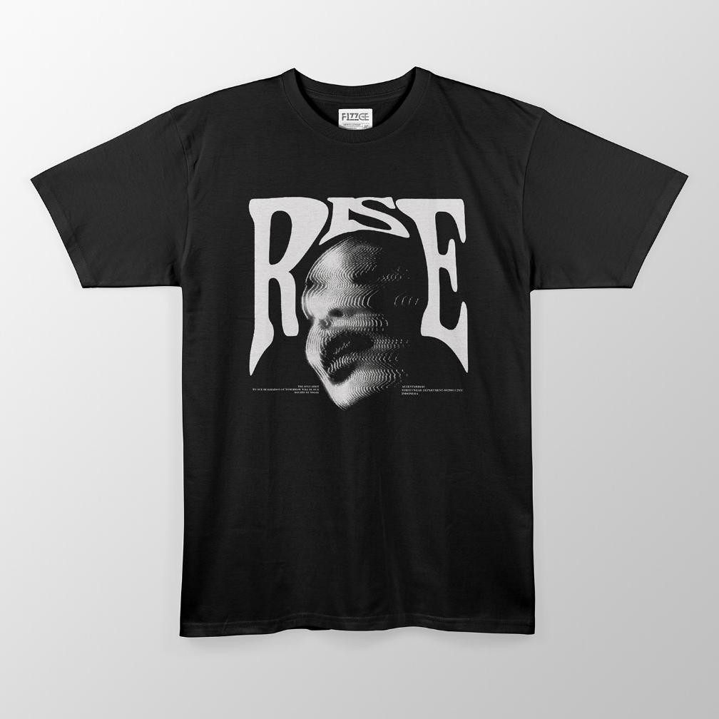 Rise Mode Korea kaos pria wanita T-shirt baju oversize t shirt distro