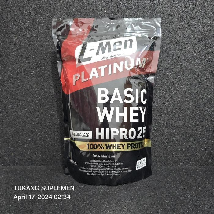 L-Men Platinum Basic Whey Protein HiPro25 800gr 800 gr Unflavoured