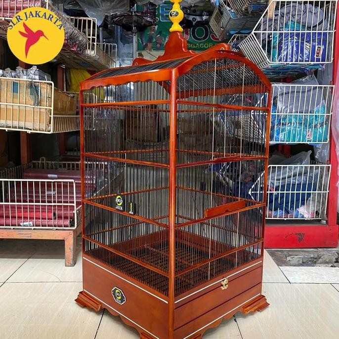 SANGKAR KANDANG KOTAK KOSAN EBOD JAYA COKLAT UK 40x40 cm murah