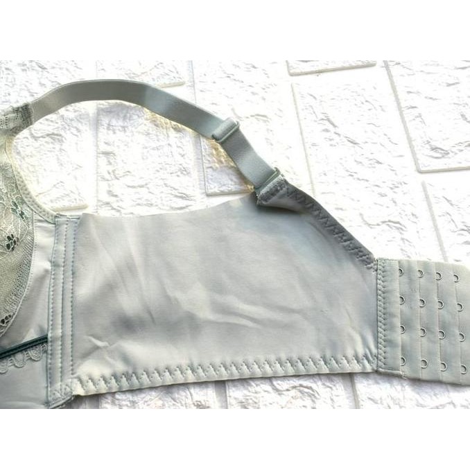 Dalaman Bh Wanita Bra Busa Tipis Berkawat Cup B Kait 4 Lebar Penutup Samping 3/4 Coverage Motif Bung