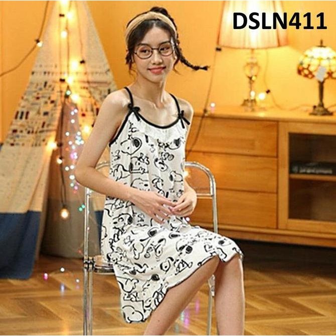 Daster Tali Tanktop Motif Floral