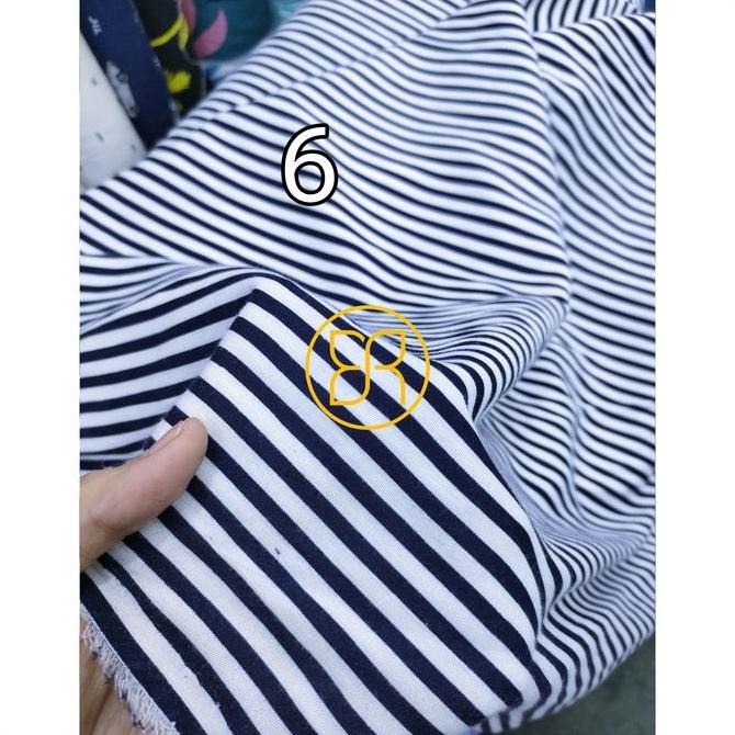 Kain Rayon Lembut Salur - Katun Rayon Motif Garis - Bahan Daster